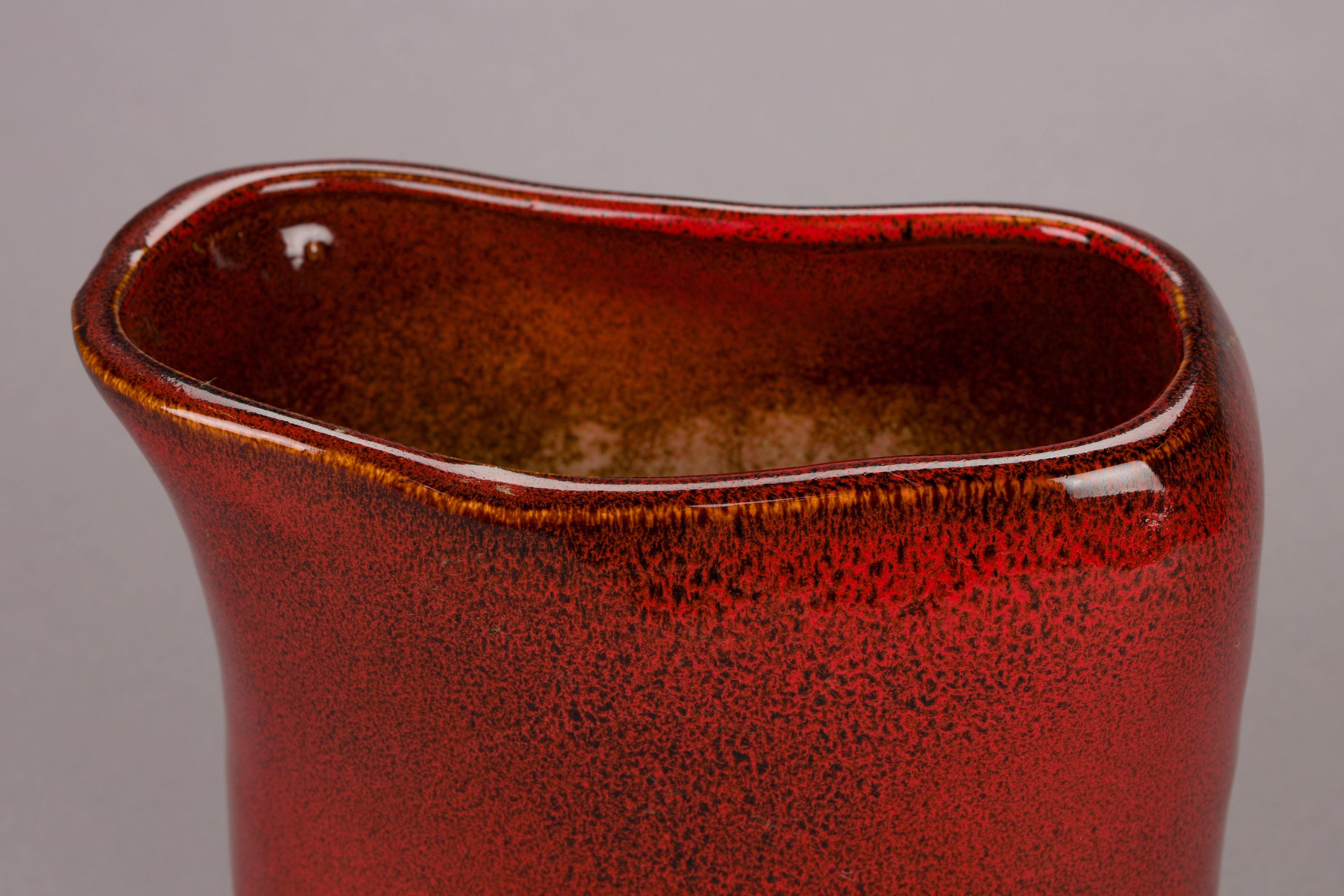 Dutchbone Edna Red Ceramic Vase Small